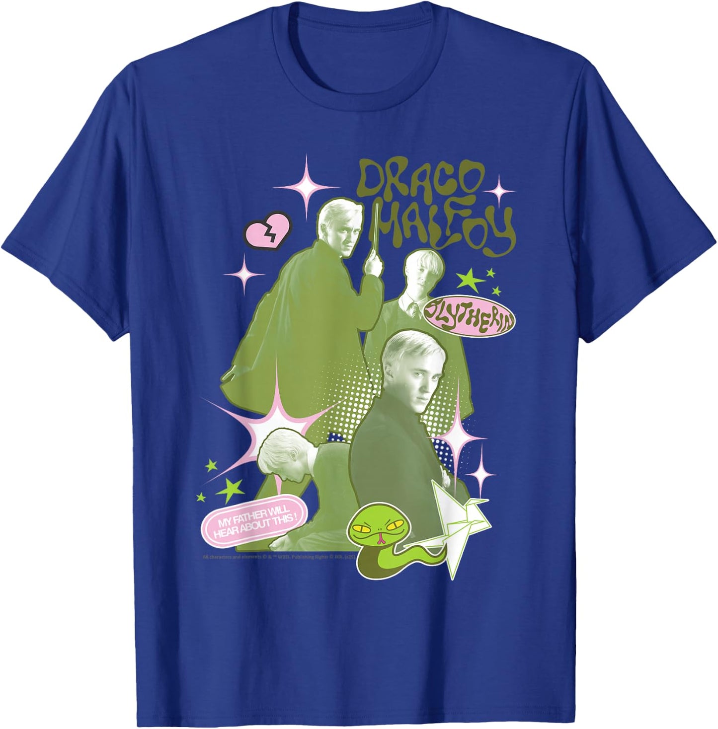 Harry Potter New Design 2025 Draco Malfoy Slytherin T-Shirt - T-Shirt | Royal
