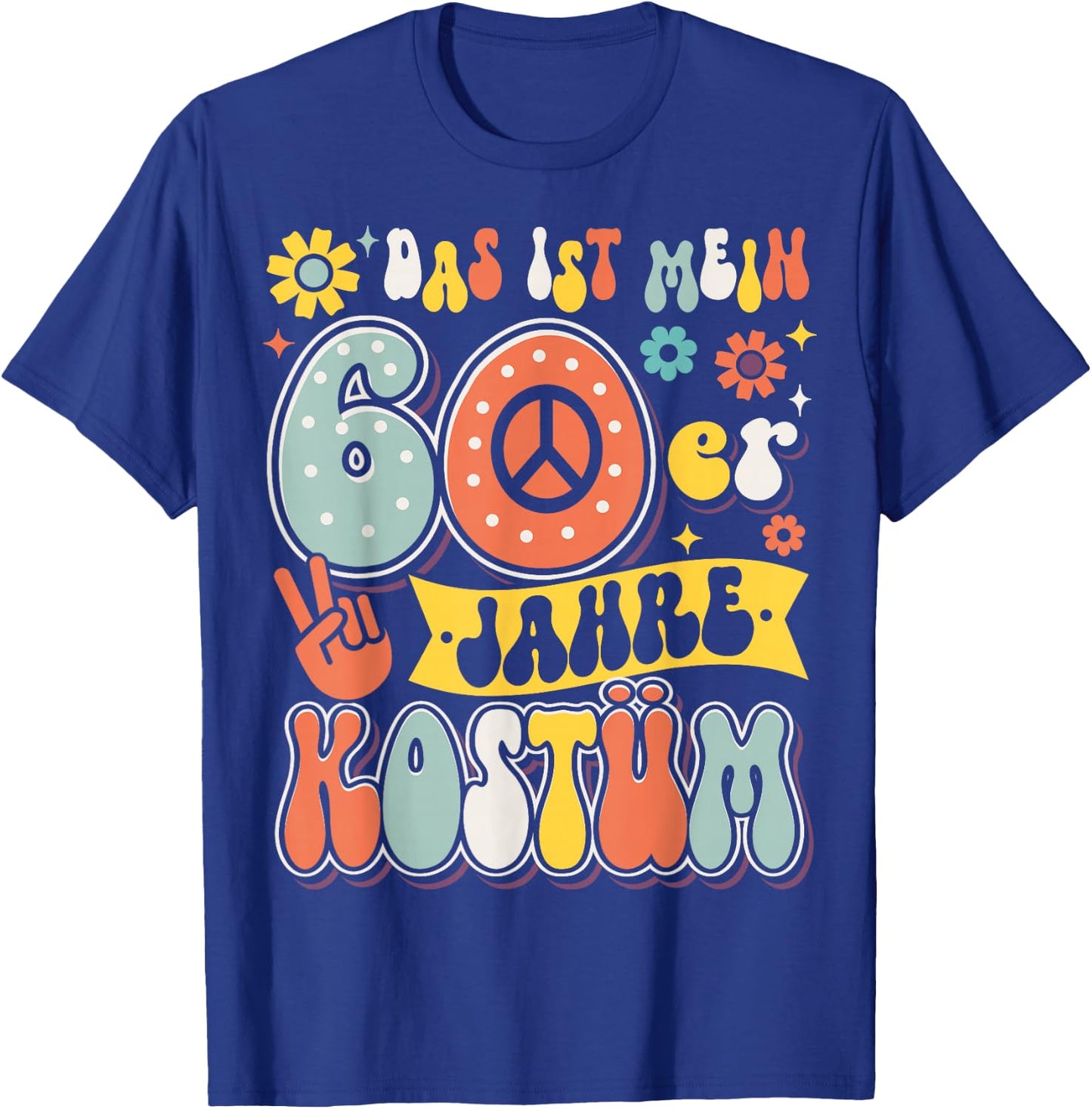 60s Outfit Costume Party 60s Theme Party Men Women , black T-Shirt - T-Shirt | Royal