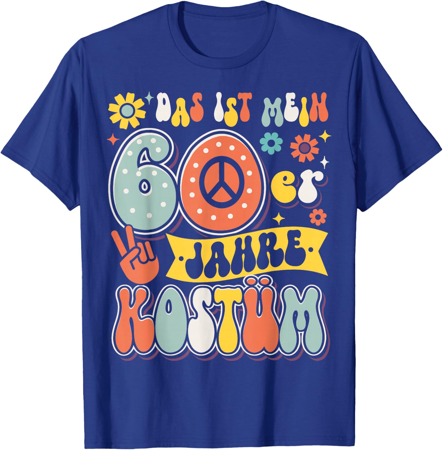 60s Outfit Costume Party 60s Theme Party Men Women , black T-Shirt - T-Shirt | Royal