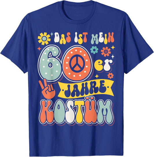 60s Outfit Costume Party 60s Theme Party Men Women , black T-Shirt - T-Shirt | Royal
