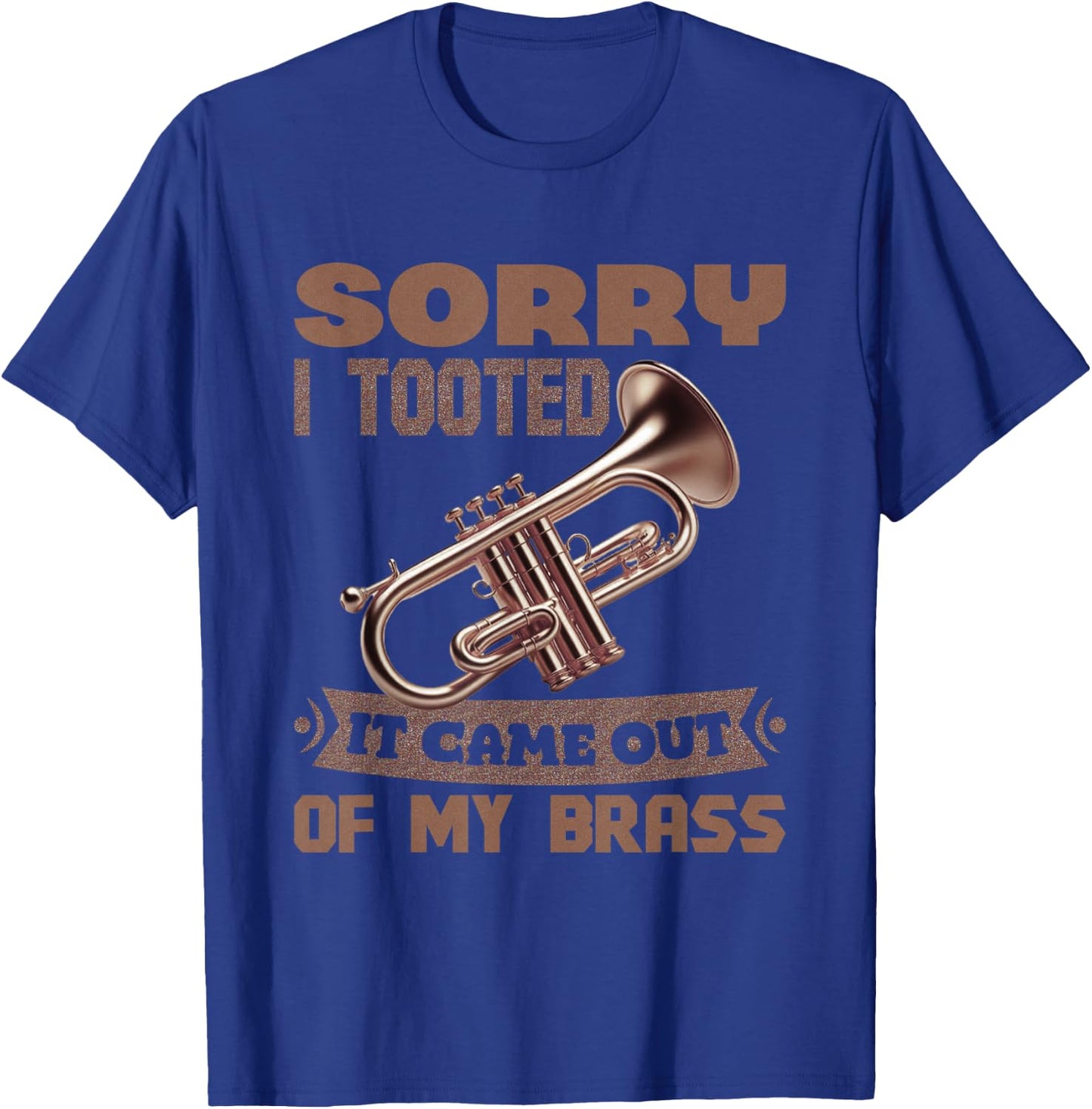Trumpet Player Vintage Music Trumpet Jazz Band Trombone T-Shirt - T-Shirt | Royal