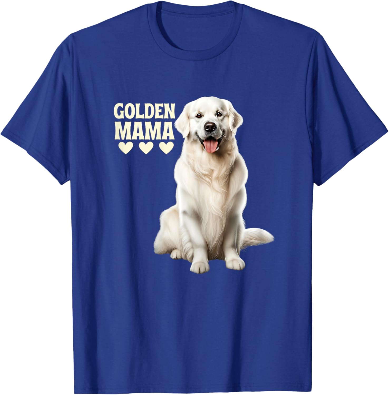 White English Cream Golden Retriever Dog Mom Golden Mama Women T-Shirt - T-Shirt | Royal