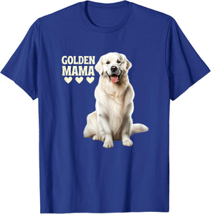White English Cream Golden Retriever Dog Mom Golden Mama Women T-Shirt - T-Shirt | Royal