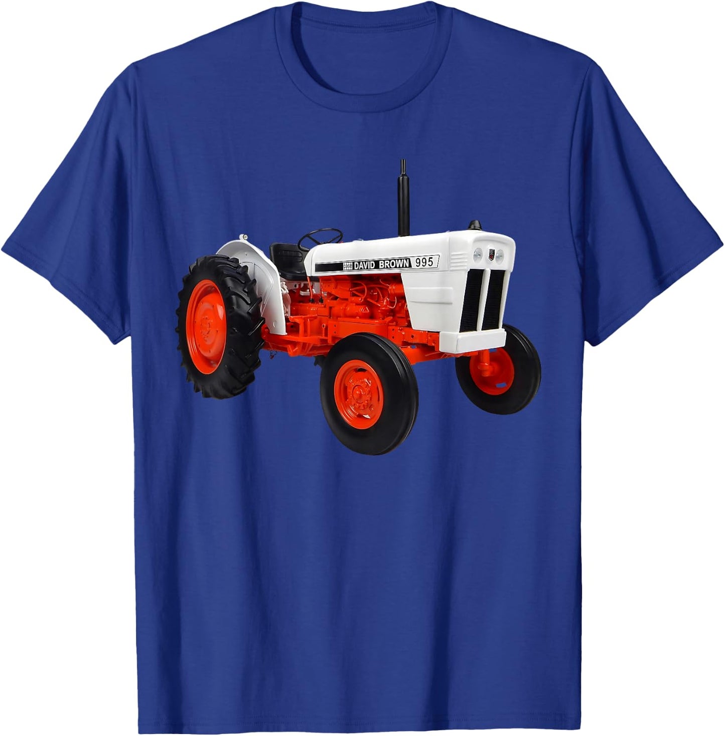 Vintage David Browns 995 1973 Tractor Farmer Present , Black, S T-Shirt - T-Shirt | Royal