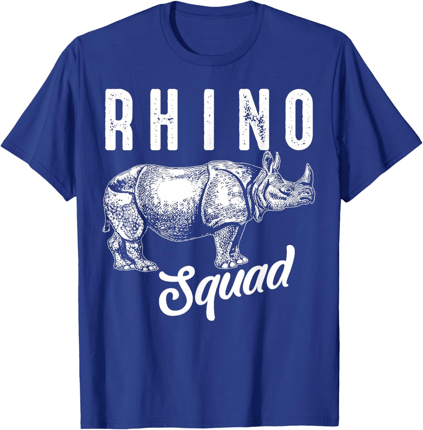 Funny Rhino Art Women Kids Toddler Rhino Lover T-Shirt - T-Shirt | Royal