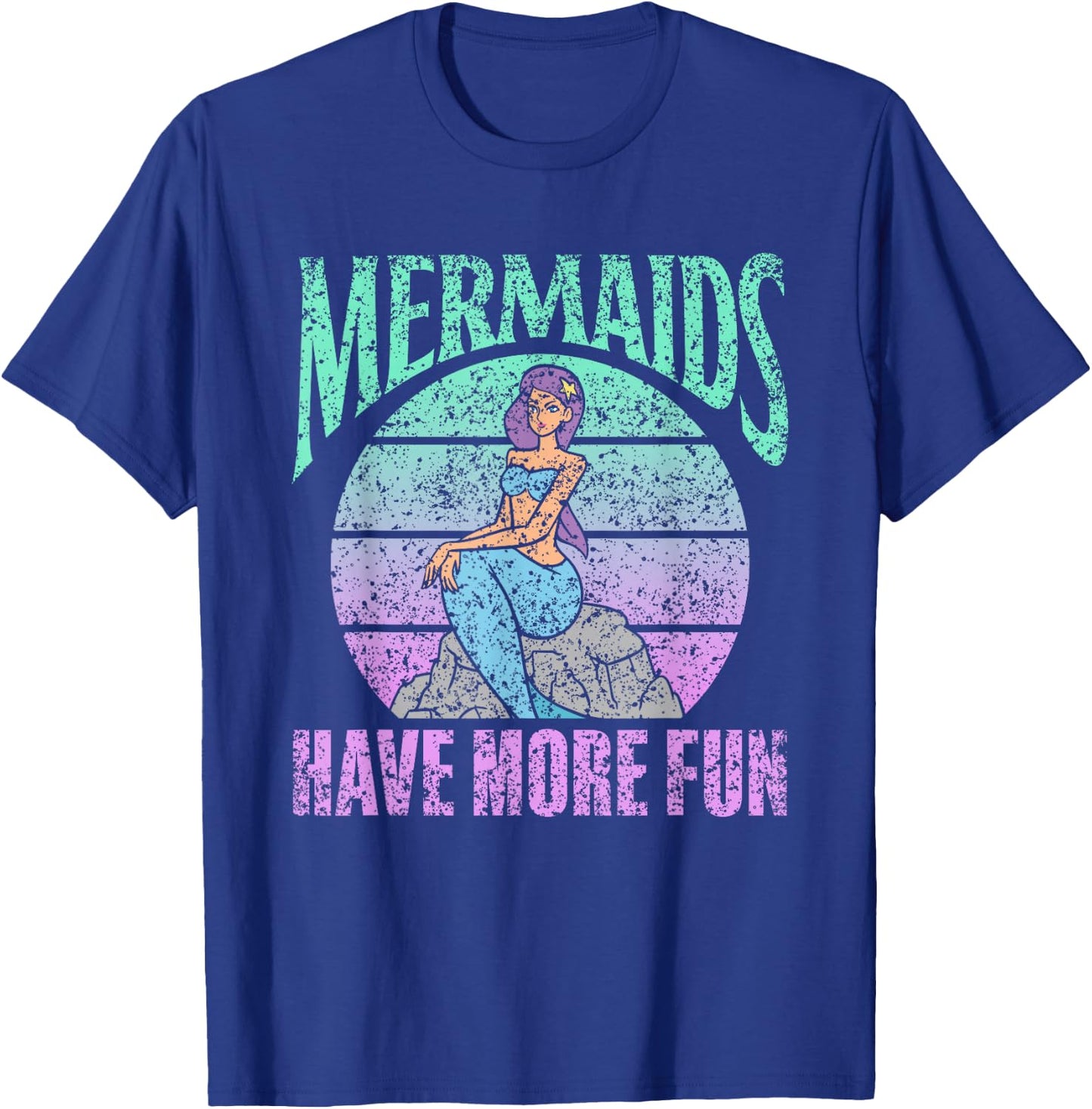Mermaids Have More Fun Girls Mermaid Mermaid T-Shirt - T-Shirt | Royal