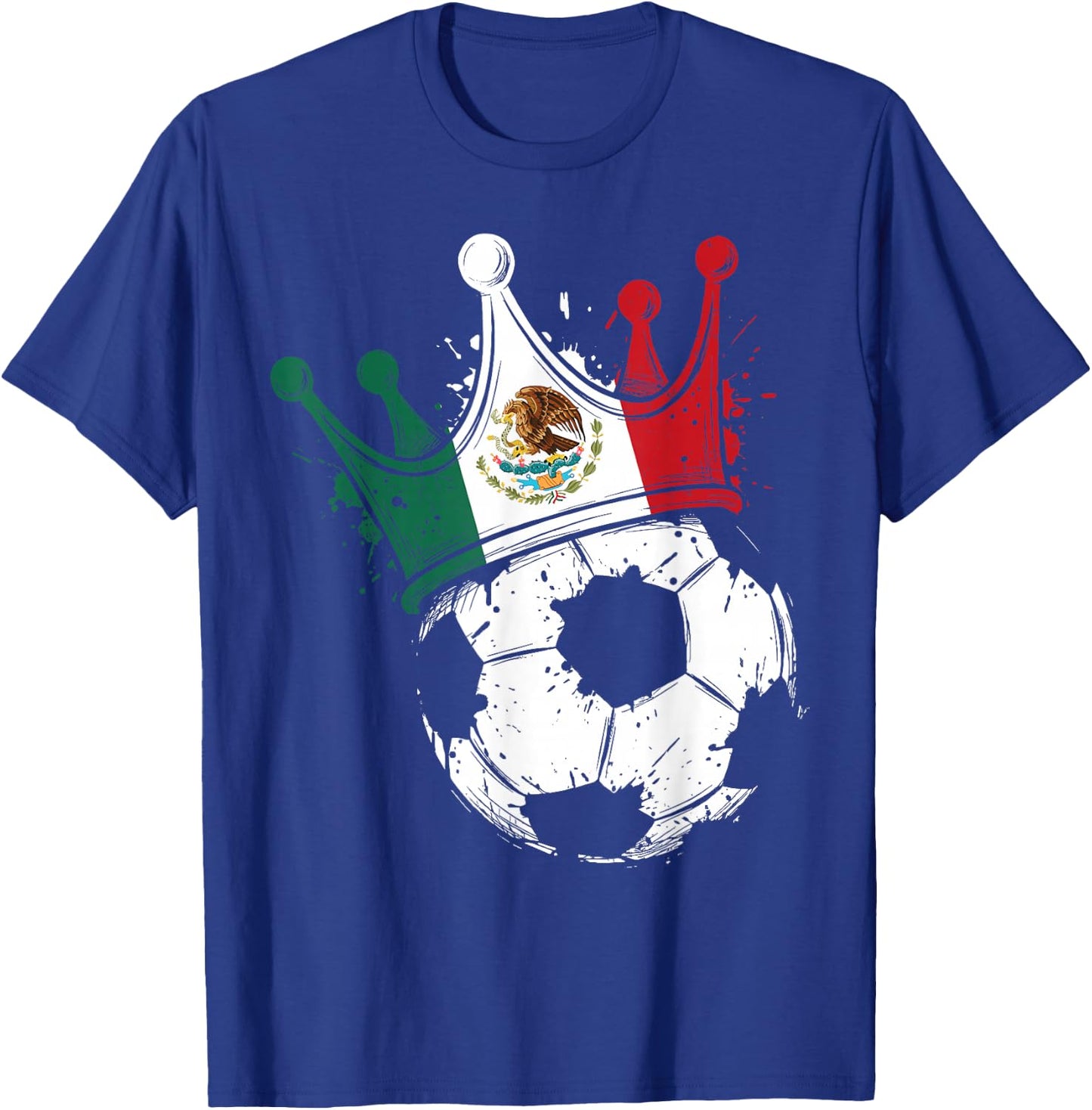 Mexican Flag Novelty Mexico T-Shirt - T-Shirt | Royal