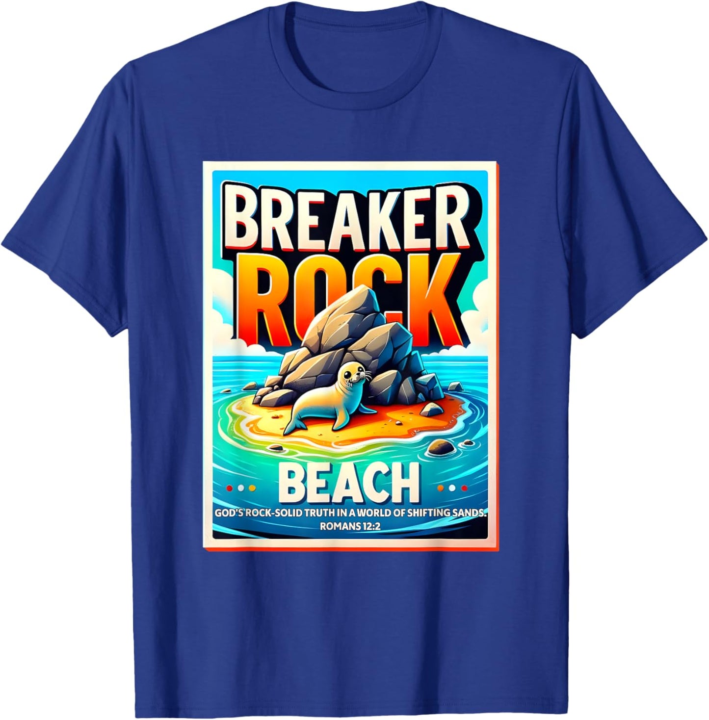 Breaker Rock Beach God's Rock-Solid Truth VBS 2024 Christian Men Women Kids T-Shirt - T-Shirt | Royal