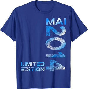 Limited Edition Mai 2014 Junge Mädchen 12. Geburtstag T-Shirt - T-Shirt | Royal