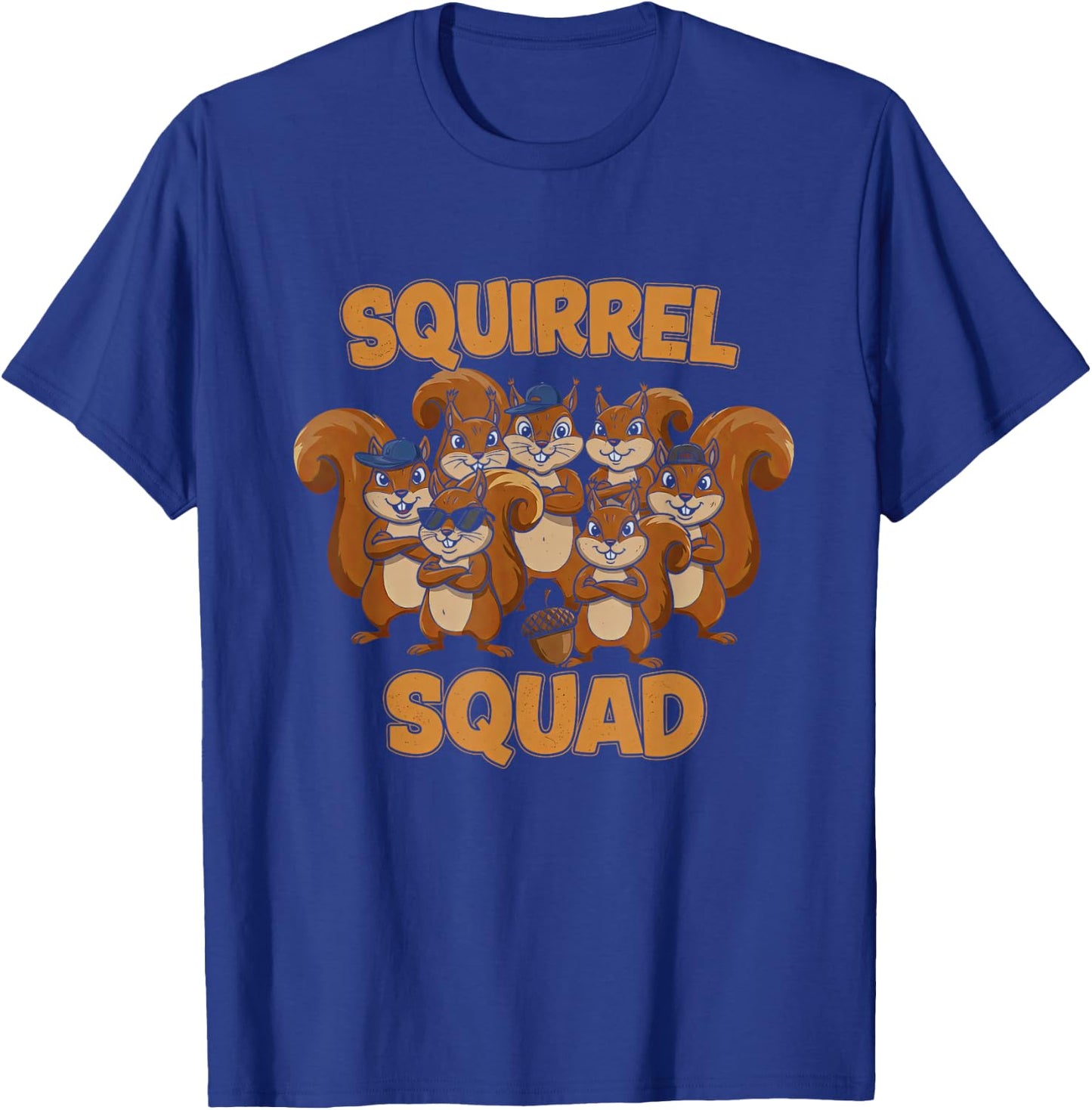 Squirrel Squad Funny Design T-Shirt - T-Shirt | Royal