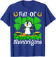 Full Of Shenanigans Leprechaun Penguin St. Patrick's Day T-Shirt - T-Shirt | Royal