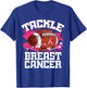 Tackle Football Ribbon Breast Cancer Awareness Boys Kid T-Shirt - T-Shirt | Royal
