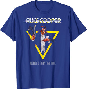 Alice Cooper – Welcome to My Nightmare Yellow Triangle Small T-Shirt - T-Shirt | Royal