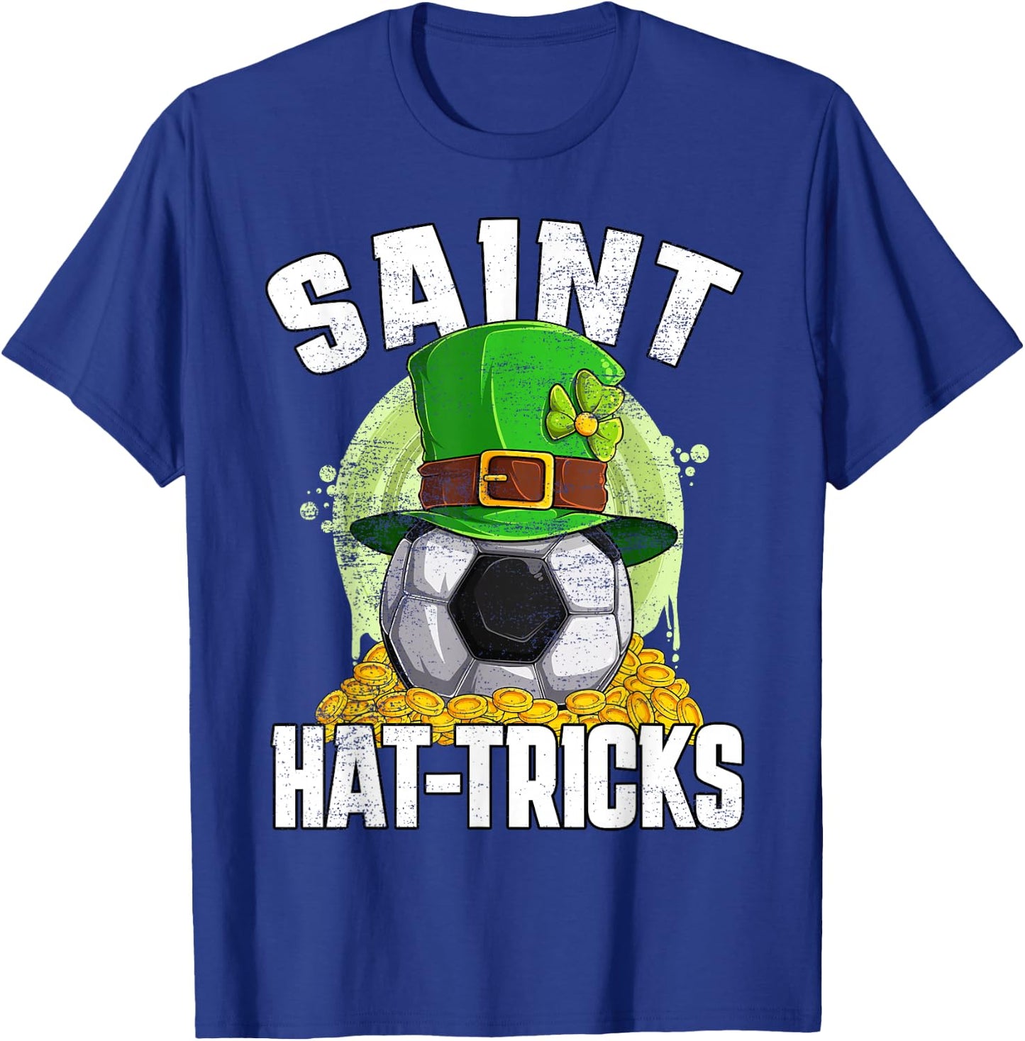 Soccer St. Patricks Day Soccer Player T-Shirt - T-Shirt | Royal