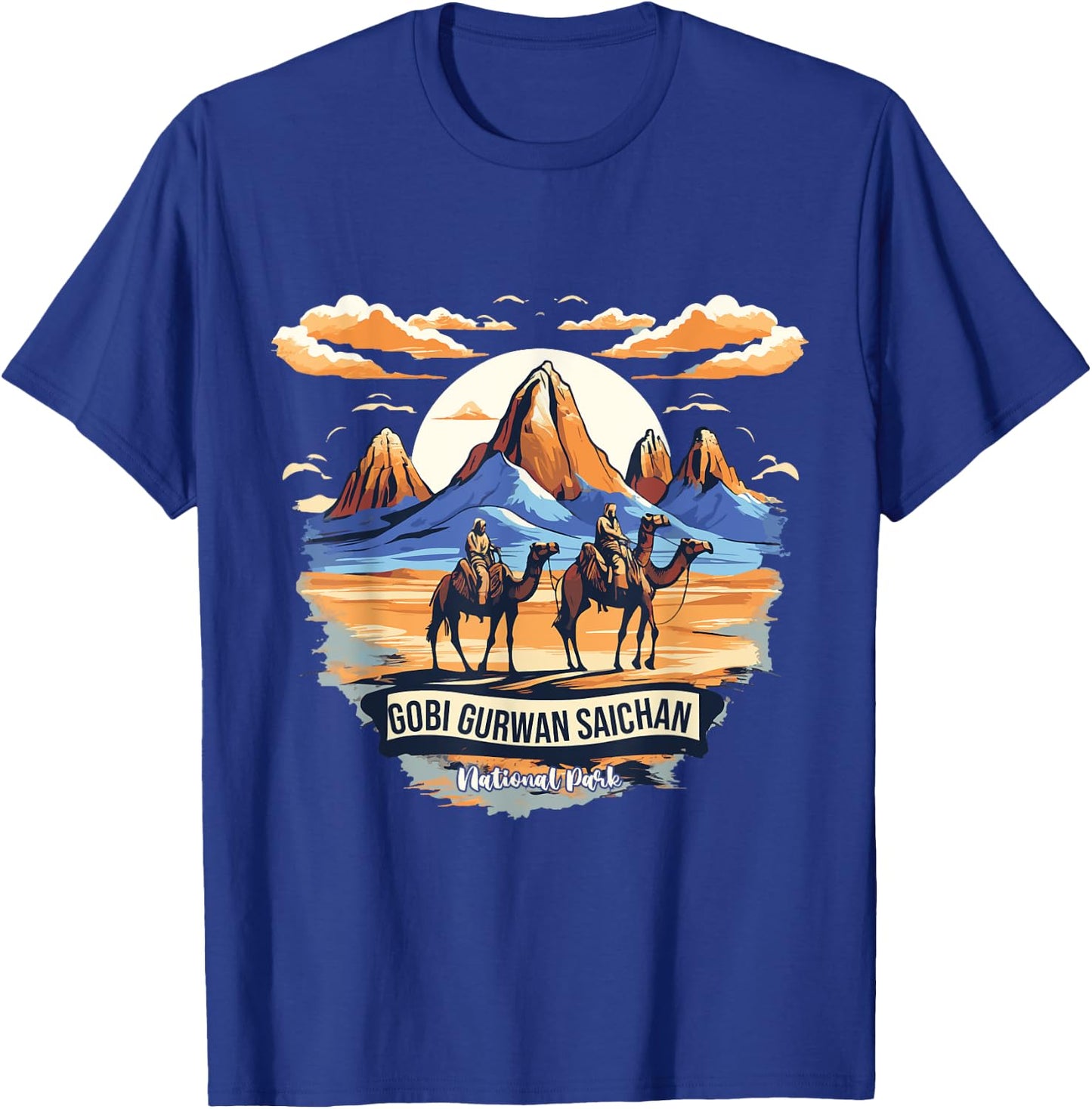 Gobi Gurvansaikhan Mongolia National Park Funny Camel T-Shirt - T-Shirt | Royal
