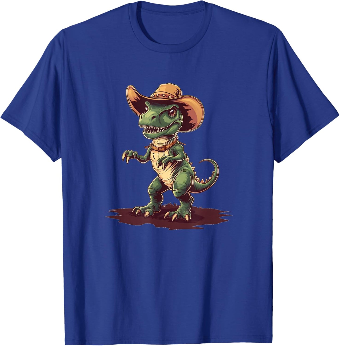 Nice Dinosaur Cowboy for Jurassic Ranch Lovers T-Shirt - T-Shirt | Royal