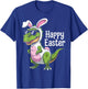 Dinosaur Easter Egg Hunt Bunny T-Shirt - T-Shirt | Royal