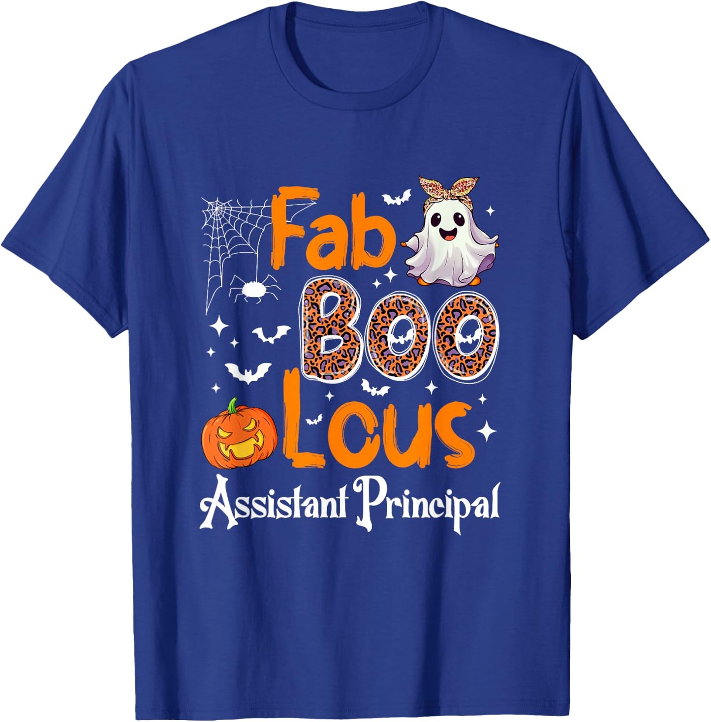 Fab Boo Lous Assistant Principal Pumpkin Halloween T-Shirt - T-Shirt | Royal