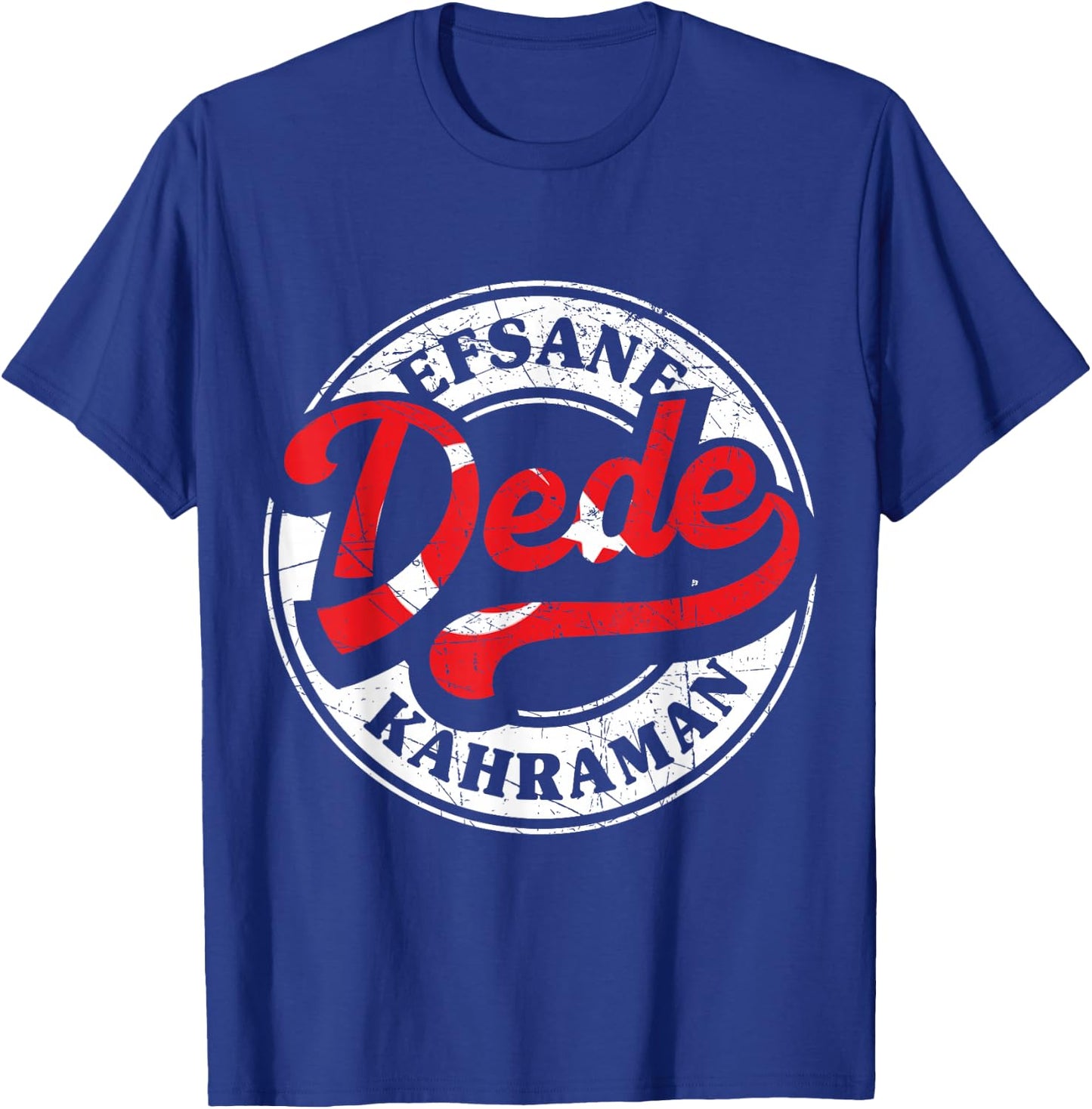 Bester Dede Der Welt Türkischer Opa Großvater Türkei Retro T-Shirt - T-Shirt | Royal
