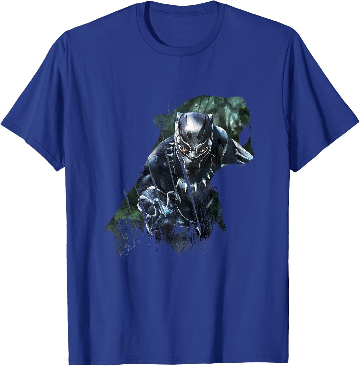 Kids Black Panther Wild Sillhouette , Black, 2 T-Shirt - T-Shirt | Royal