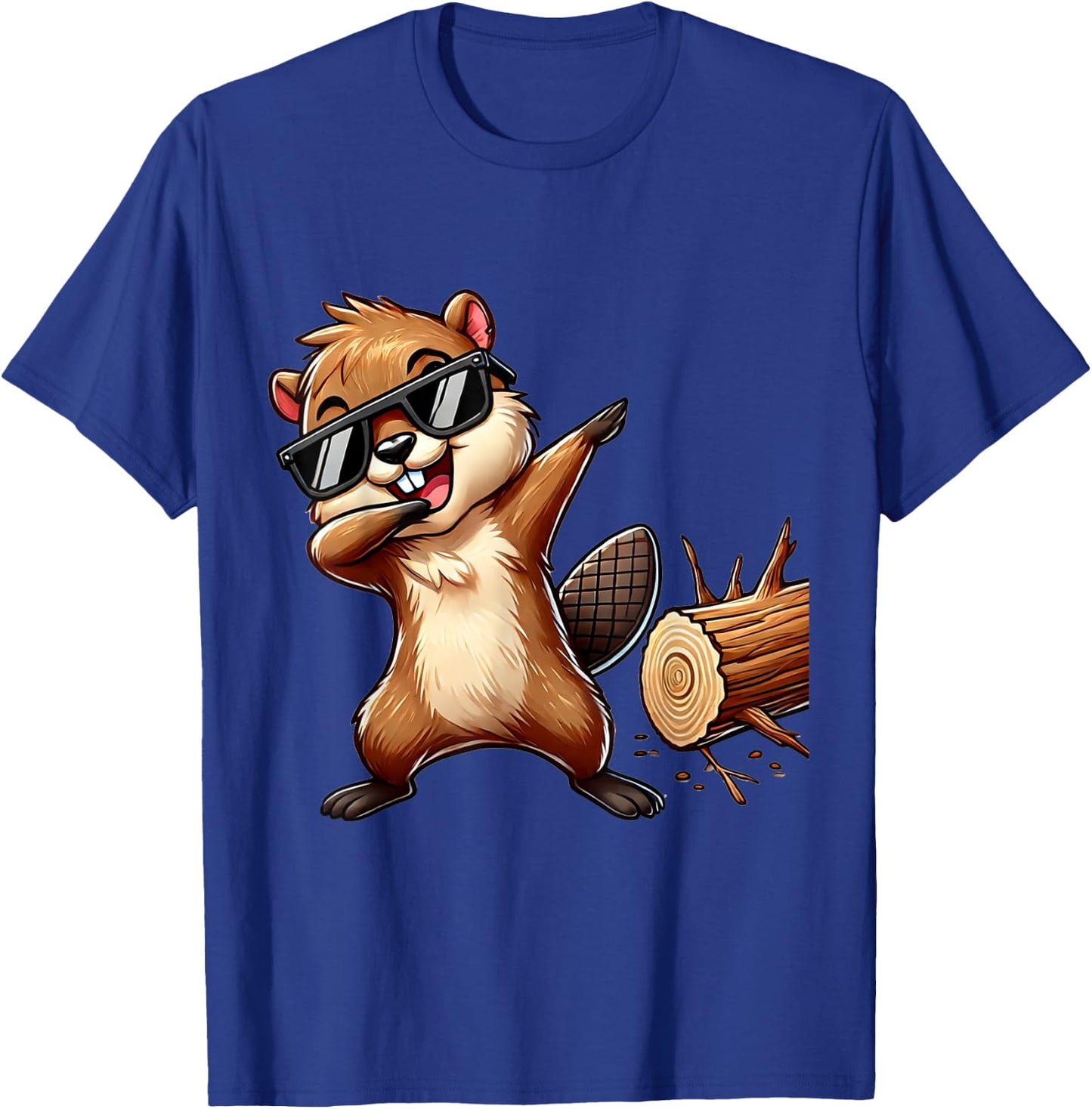 Dabbing Biber | Lustiger Biber Geschenk mit Bibermotiv Biber T-Shirt - T-Shirt | Royal