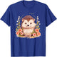 Cute Hedgehog With Flowers I Hedgehog T-Shirt - T-Shirt | Royal