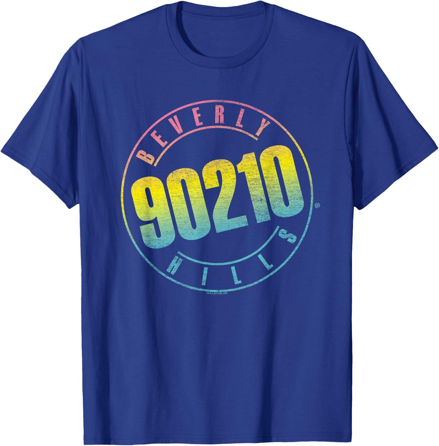 90210 Color Blend Logo T-Shirt - T-Shirt | Royal