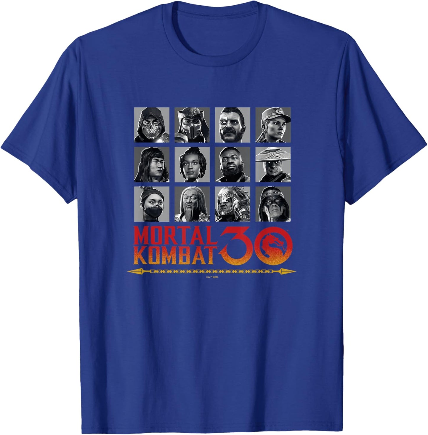 Mortal Kombat Klassic 30 Anniversary Fighters Group Shot T-Shirt - T-Shirt | Royal