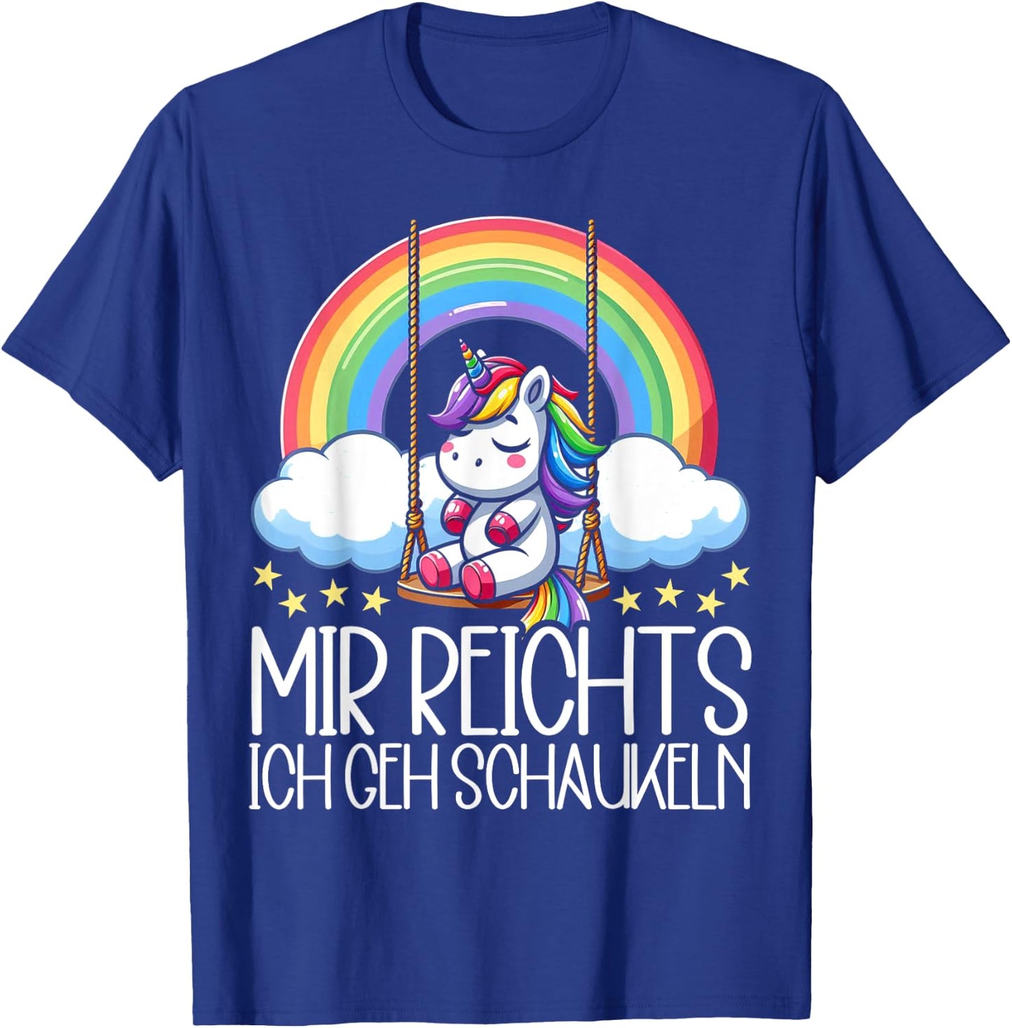 Mir Reichts Ich Geh Schaukeln Funny Unicorn Partner Look , black T-Shirt - T-Shirt | Royal