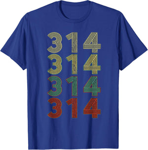 Vintage St Louis Retro 80's 314 Area Code Missouri t T-Shirt - T-Shirt | Royal