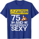 75 And Dangerously Sexy 75th Birthday 75 Years Old Gifts T-Shirt - T-Shirt | Royal