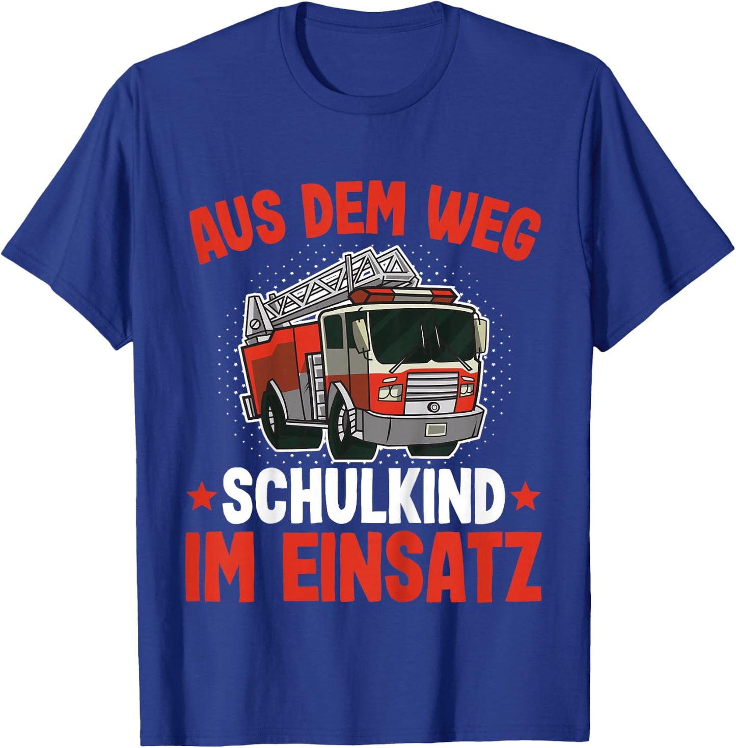 Kinder Schulanfang Feuerwehr | Einschulung Feuerwehr T-Shirt - T-Shirt | Royal