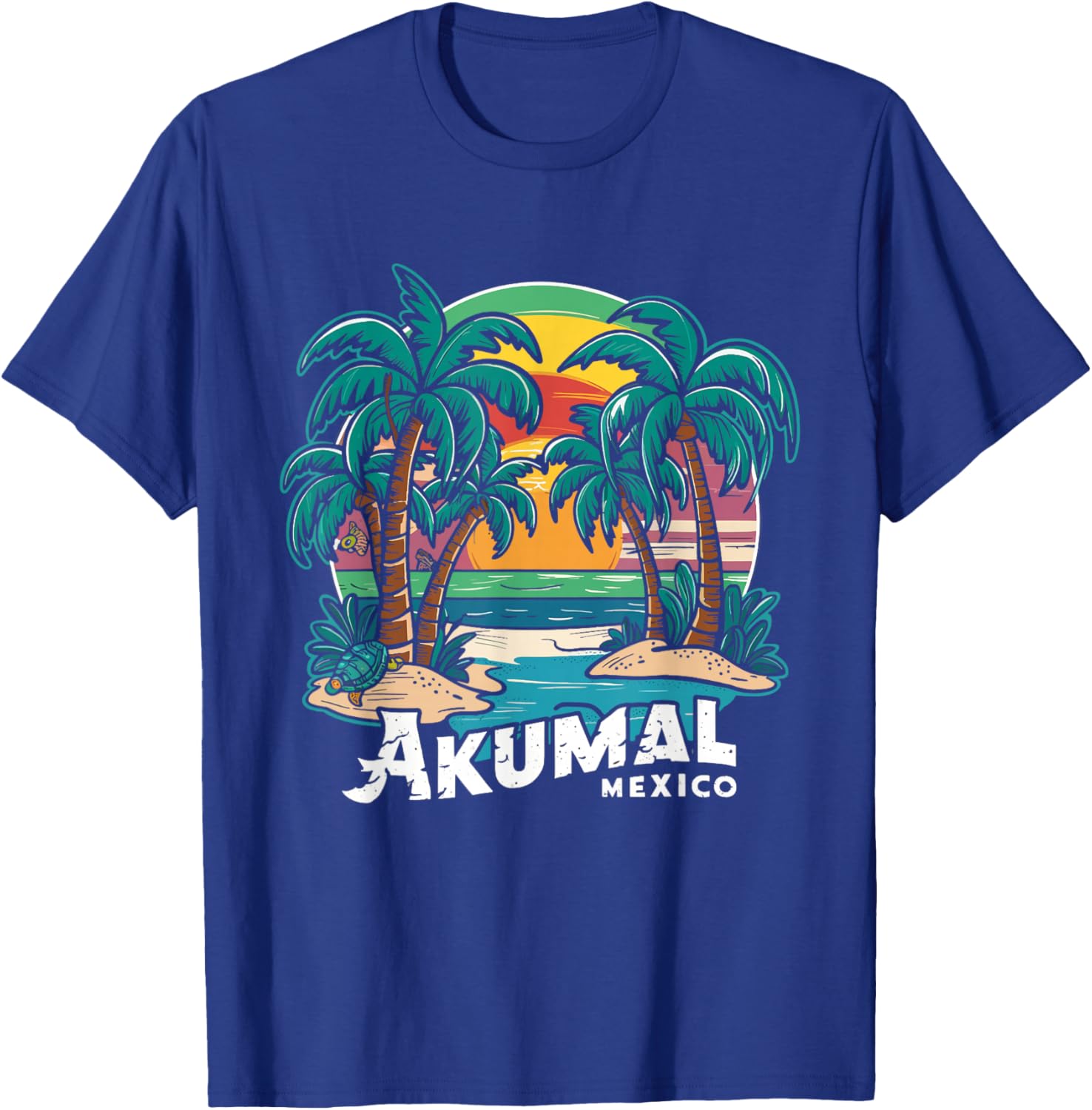 Akumal Mexico T-Shirt - T-Shirt | Royal