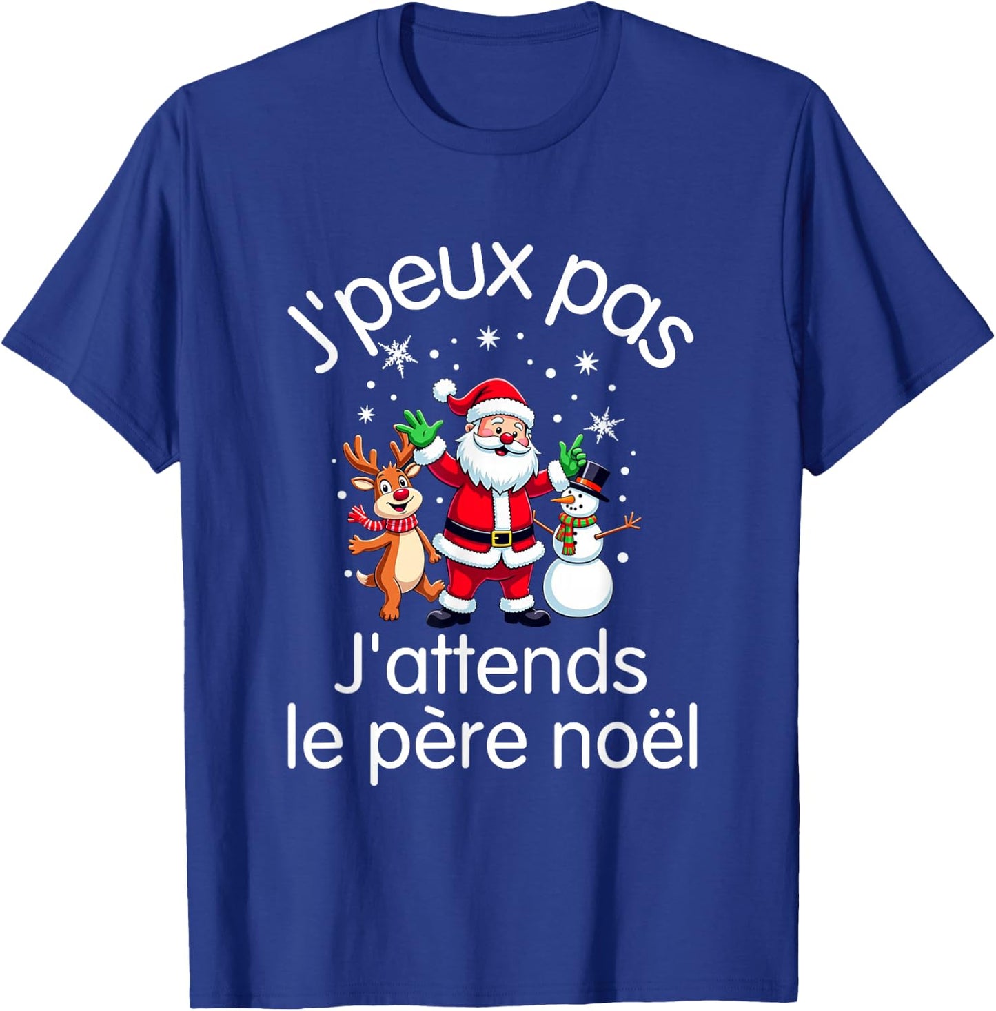 J'peux pas J'attends Le Père Noël sweater , Black, S T-Shirt - T-Shirt | Royal