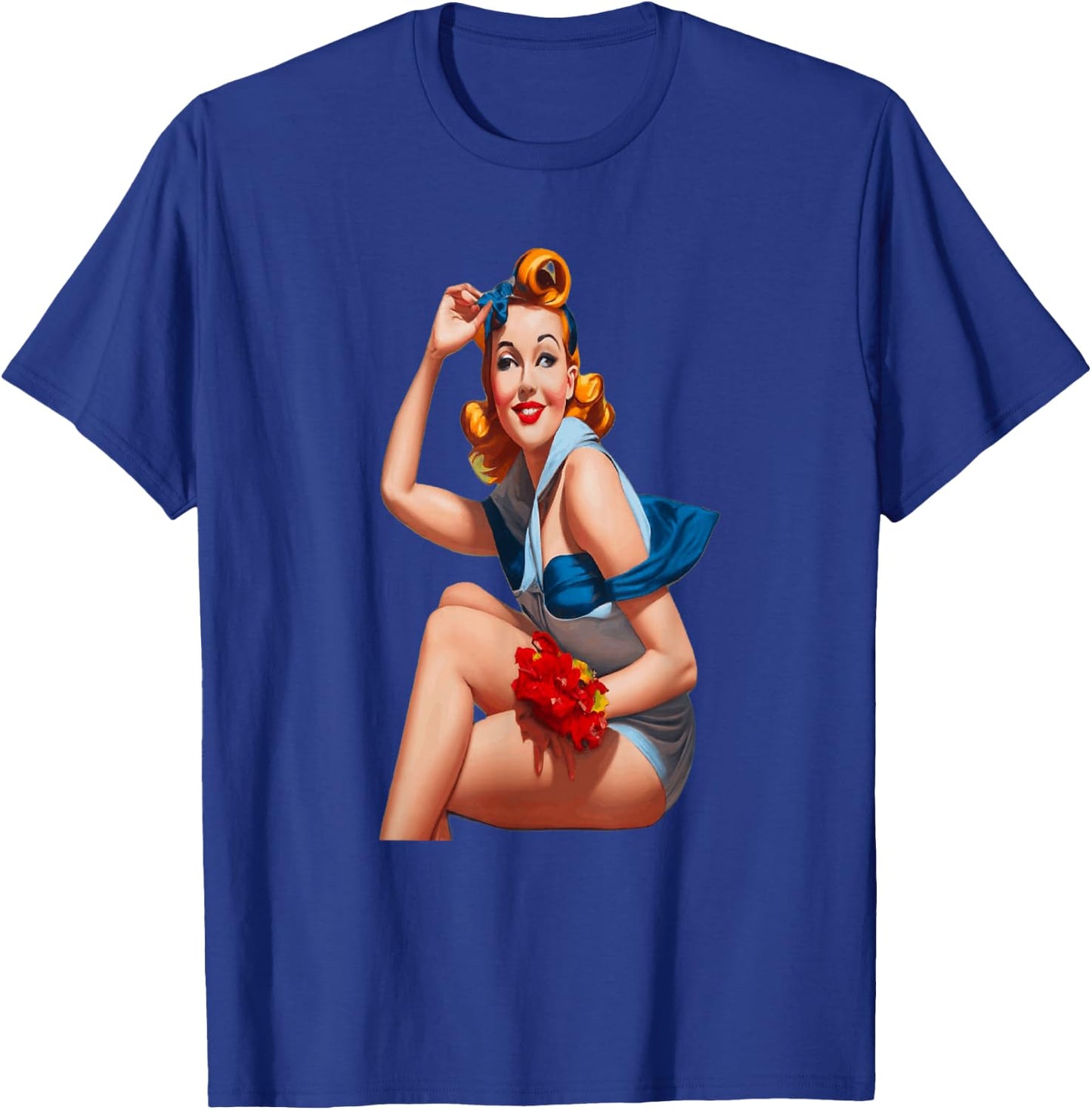 Femme pin up , Black, S T-Shirt - T-Shirt | Royal