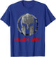 Spartan Warrior Helm Molon Labe Vintage T-Shirt - T-Shirt | Royal