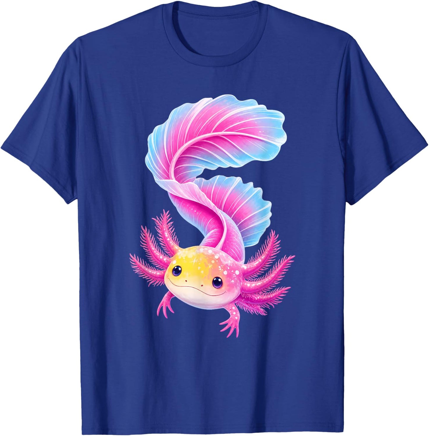 Kawaii Axolotl Graphic Lovers Men Women Kids T-Shirt - T-Shirt | Royal