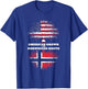 American Grown with Norwegian Roots Norway T-Shirt - T-Shirt | Royal