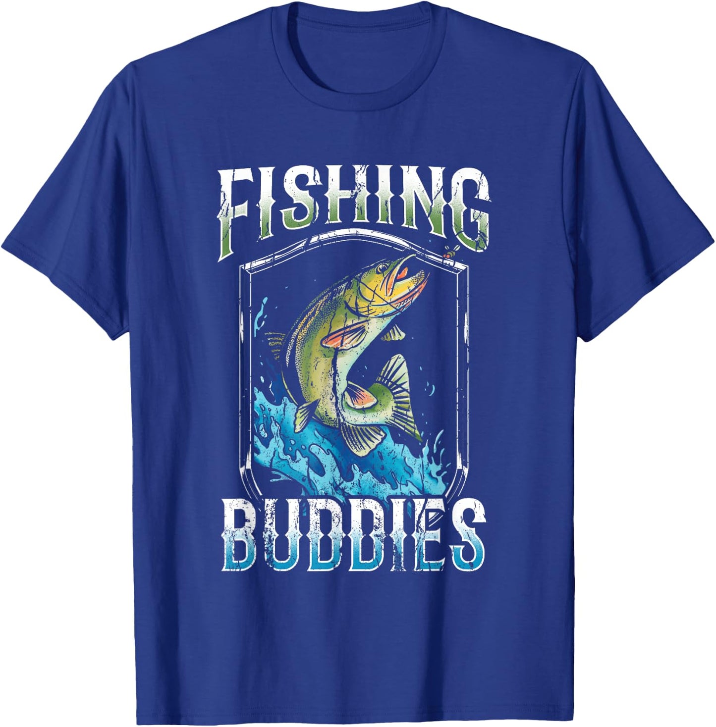 Fishing Buddies Fisher Buddy Fisherman T-Shirt - T-Shirt | Royal