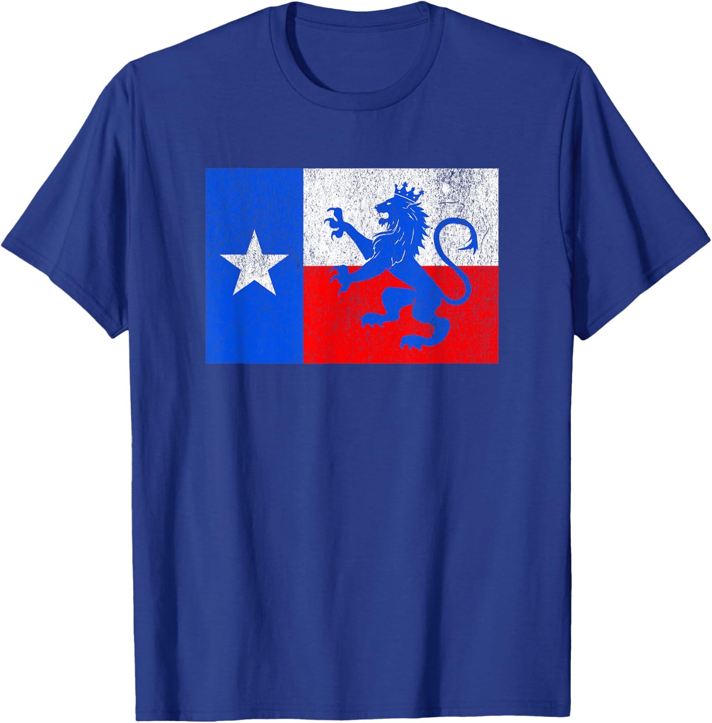Texas Dutch Lion Flag T-Shirt - T-Shirt | Royal