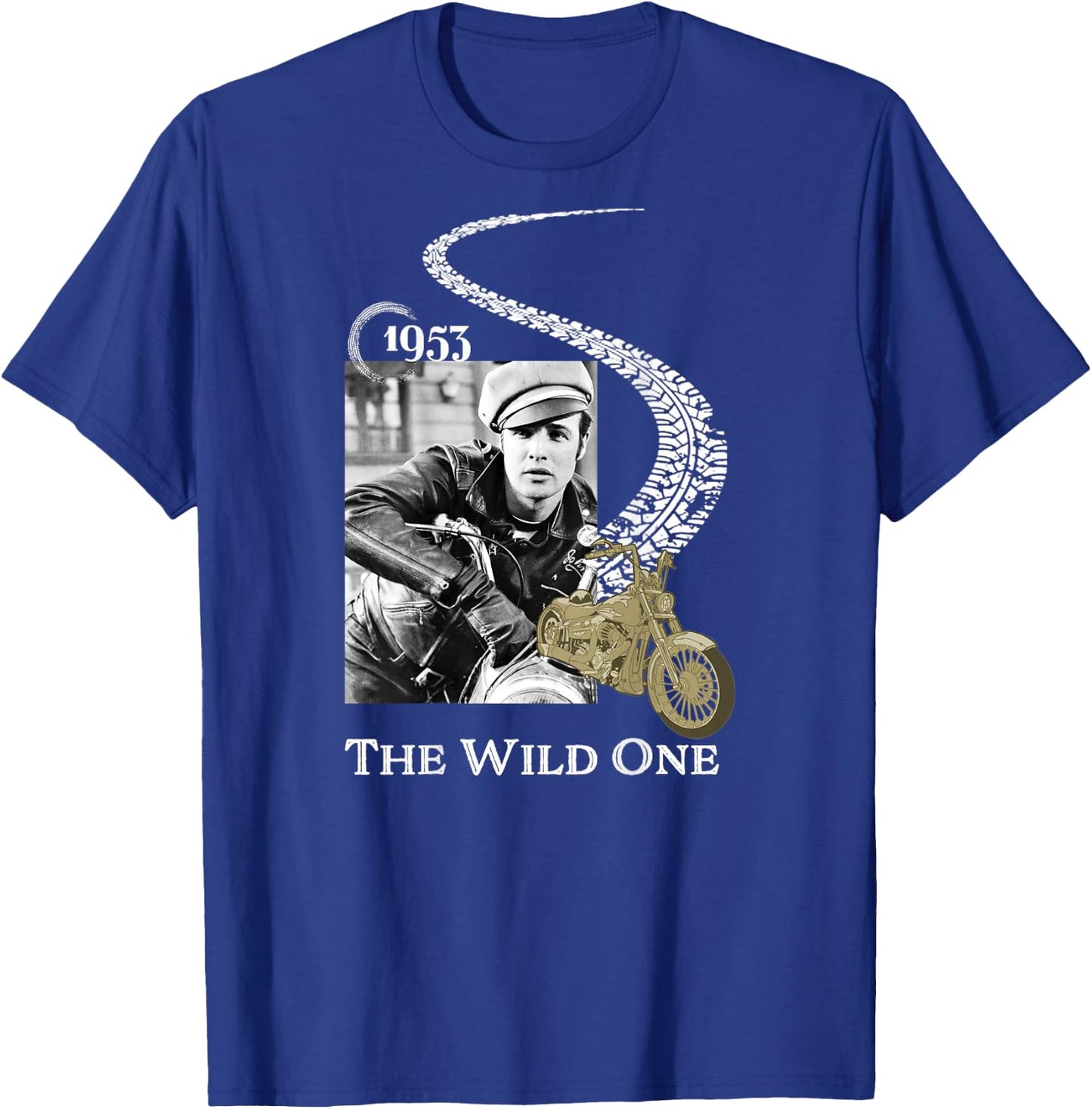 Marlon Brando_002_Back Printed T-Shirt - T-Shirt | Royal