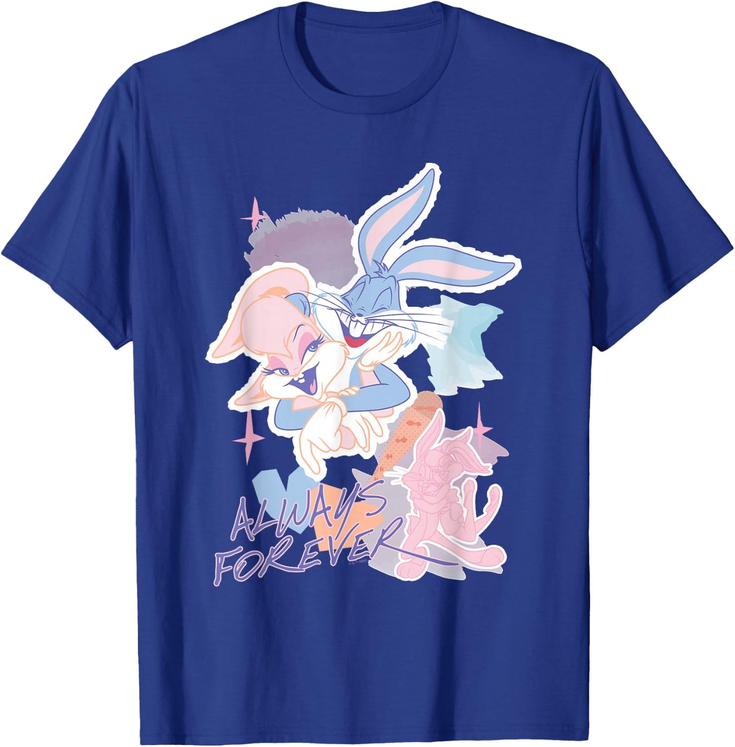 Looney Tunes Valentine's Day Lola Bugs Bunny Always Forever T-Shirt - T-Shirt | Royal