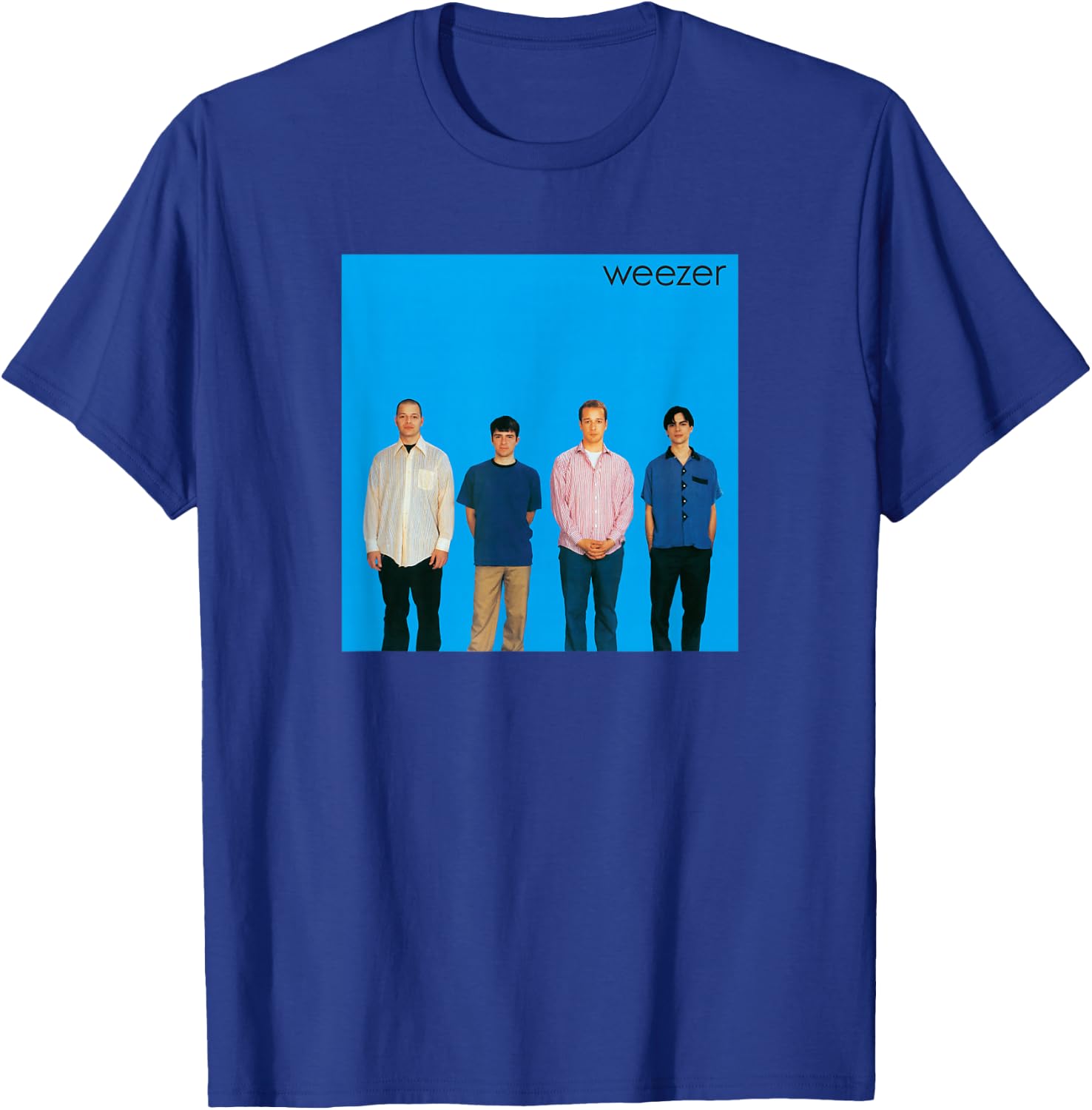 Weezer Album Cover Blue T-Shirt - T-Shirt | Royal