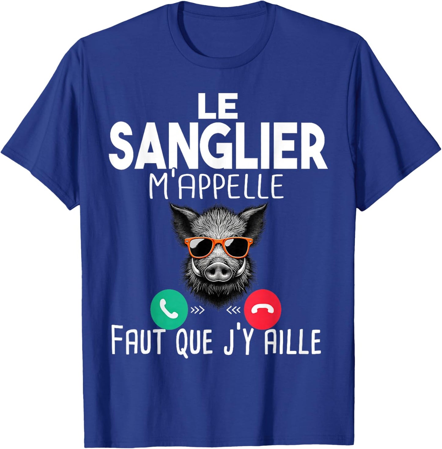 Boar Hunter Hunting Man Gift Humour Rifle Call T-Shirt - T-Shirt | Royal