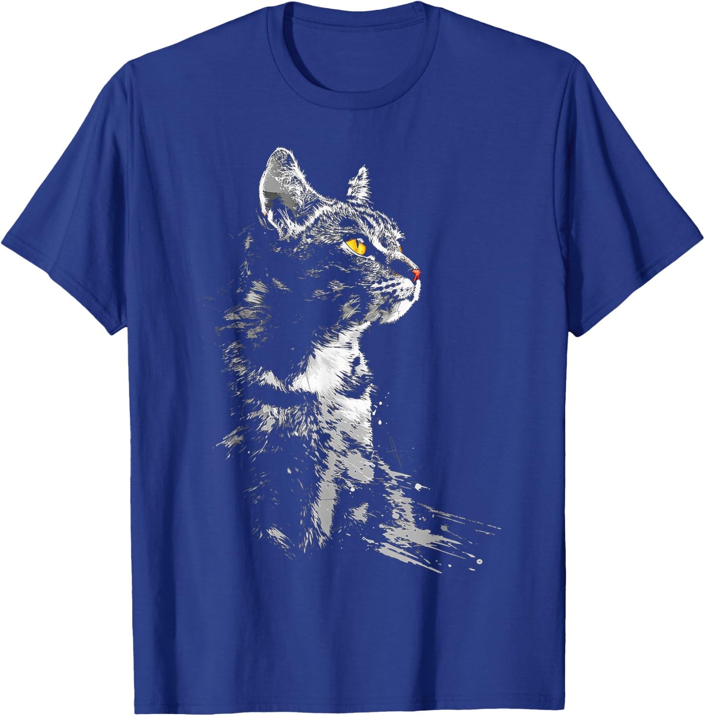 C@tLav Katzen-Grafik , , Schwarz, S, Kurzarm, Klassisch, Katzenmotiv, Katzenliebhaber, alle Altersgruppen T-Shirt - T-Shirt | Royal