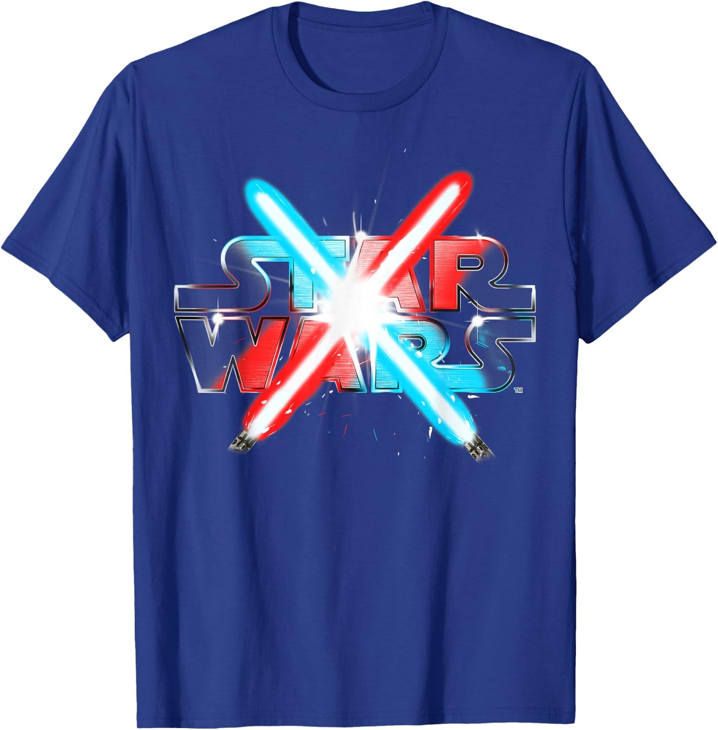 Star Wars Dueling Lightsabers T-Shirt - T-Shirt | Royal