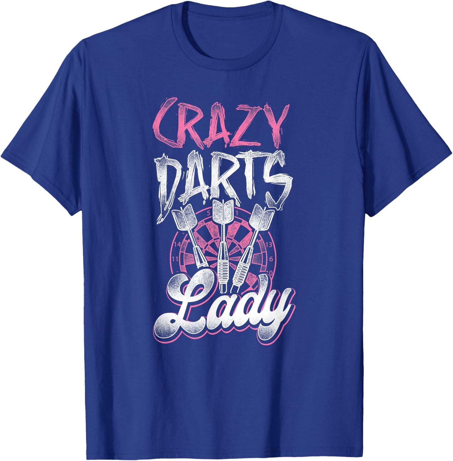 Darts Girls' Vintage Crazy Darts Lady , black T-Shirt - T-Shirt | Royal