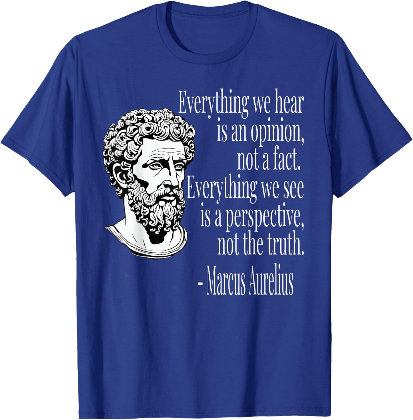 MARCUS AURELIUS with "Alles EINE Meinungsprektive" [German Language], black T-Shirt - T-Shirt | Royal