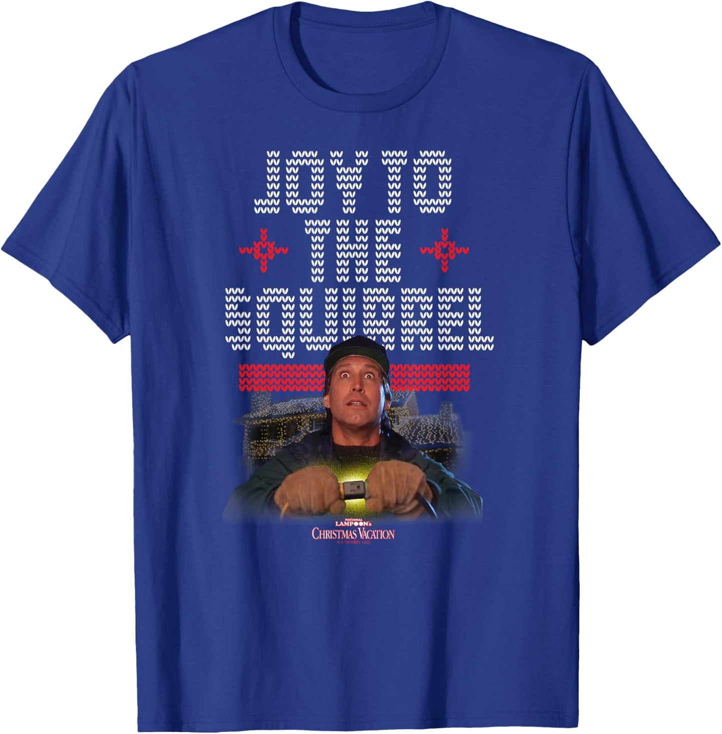 National Lampoon's Christmas Vacation - Joy To The Squirrel T-Shirt - T-Shirt | Royal