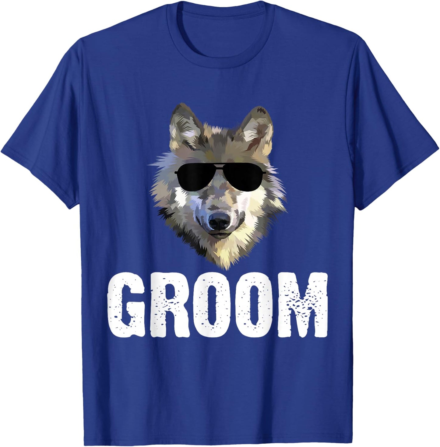 Grooms Wolfpack Bachelor Party Groomsmen Wedding Team T-Shirt - T-Shirt | Royal